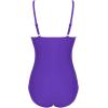 imageEkouaer Womens One Piece Swimsuit Ruched Tummy Control Bathing Suits Vintage Retro Push Up SwimwearPurple