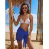 imageEkouaer Womens Short Sarongs Chiffon Cover Ups Sheer Bikini Wraps for Swimwear S3XLAblue