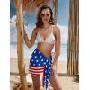 imageEkouaer Womens Short Sarongs Chiffon Cover Ups Sheer Bikini Wraps for Swimwear S3XLNational Flag