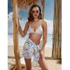 imageEkouaer Womens Short Sarongs Chiffon Cover Ups Sheer Bikini Wraps for Swimwear S3XLPat4blue Geometry