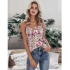 imageEkouaer Womens Silk Satin Tank Tops V Neck Camisole Spaghetti Strap Top Summer Basic BlouseButterfly Leopard