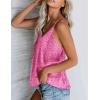 imageEkouaer Womens Silk Satin Tank Tops V Neck Camisole Spaghetti Strap Top Summer Basic BlouseRose Leopard