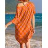 imageEkouaer Womens Tshirt Nightgown Cotton V Neck Sleepshirts Comfy Casual Nightshirt for WomenGeometry
