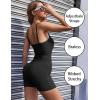 imageEkouaer Womens Workout Romper Ribbed Unitard Stretch One Piece Short Jumpsuits Yoga Sleeveless Adjustable Outfits 2024BlackBlack