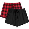Black/Red-black Plaid