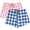 Blue-white Plaid/Pink-white Plaid