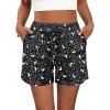 imageEkouaer Womens 2 Pack Pajama Shorts Comfy Lounge Bottom Y2k Printed Sleep Short with Pockets Pj Bottoms SXXLMoon Print