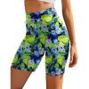 imageEkouaer Womens Board Shorts High Waist Swim Shorts Beach Surf Swimwear Shorts S4XLGreen Leaves