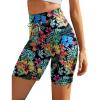imageEkouaer Womens Board Shorts High Waist Swim Shorts Beach Surf Swimwear Shorts S4XLRed Tropical Flowers
