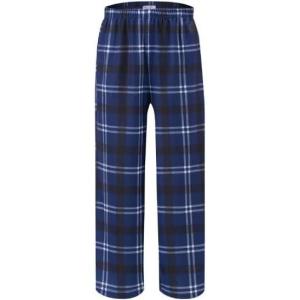 imageEkouaer Boys Pajama Pants Long Sleep Pants Soft Elastic Waist Pajama Bottoms Plaid Lounge Pants with 2 Pockets 414 YearsPattern 141