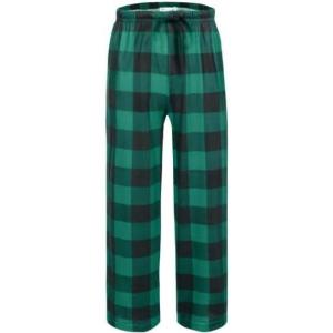 imageEkouaer Boys Pajama Pants Long Sleep Pants Soft Elastic Waist Pajama Bottoms Plaid Lounge Pants with 2 Pockets 414 YearsYarn Dyed Lattice8
