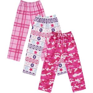 imageEkouaer Girls Soft Pajamas Pants Cute Print Pattern PJ Bottoms Comfortable Lounge Long Pants with 2 PocketsPattern 5