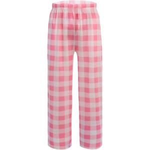 imageEkouaer Girls Soft Pajamas Pants Cute Print Pattern PJ Bottoms Comfortable Lounge Long Pants with 2 PocketsPink Big Plaid