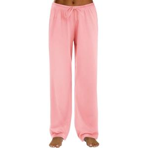 imageEkouaer Women Pajama Pants Comfy Pj Bottom with Pockets Stretch Plaid SleepwearIcy Pink