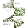 imageEkouaer Silk Pajama for Women Short Sleeve Satin Pj Set Two Piece Soft Sleepwear Loungewear SXXLGreen Leaves