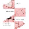 imageEkouaer Silk Pajama for Women Short Sleeve Satin Pj Set Two Piece Soft Sleepwear Loungewear SXXLPink Stripes