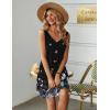 imageEkouaer Womens Nightgown Sleeveless Nightshirt V Neck Chemise Soft Print Night Dress Sleepwear with PocketsFloral Butterfly