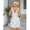 imageEkouaer Womens Nightgown Sleeveless Nightshirt V Neck Chemise Soft Print Night Dress Sleepwear with PocketsStar