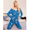 imageEkouaer Womens Pajama Sets V Neck Loungewear Long Sleeve Pj Sets 2 Piece Lounge Sets for Women Soft Sleepwear for All SeasonsAlpaca