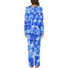 imageEkouaer Womens Pajama Sets V Neck Loungewear Long Sleeve Pj Sets 2 Piece Lounge Sets for Women Soft Sleepwear for All SeasonsBlue Stars Tie Dye