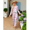 imageEkouaer Womens Pajama Sets V Neck Loungewear Long Sleeve Pj Sets 2 Piece Lounge Sets for Women Soft Sleepwear for All SeasonsDonut