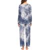 imageEkouaer Womens Pajama Sets V Neck Loungewear Long Sleeve Pj Sets 2 Piece Lounge Sets for Women Soft Sleepwear for All SeasonsGray Tie Dye