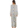 imageEkouaer Womens Pajama Sets V Neck Loungewear Long Sleeve Pj Sets 2 Piece Lounge Sets for Women Soft Sleepwear for All SeasonsLight Graypuppy