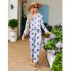imageEkouaer Womens Pajama Sets V Neck Loungewear Long Sleeve Pj Sets 2 Piece Lounge Sets for Women Soft Sleepwear for All SeasonsLittle Dinosaur