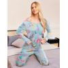 imageEkouaer Womens Pajama Sets V Neck Loungewear Long Sleeve Pj Sets 2 Piece Lounge Sets for Women Soft Sleepwear for All SeasonsMermaid