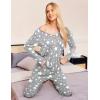 imageEkouaer Womens Pajama Sets V Neck Loungewear Long Sleeve Pj Sets 2 Piece Lounge Sets for Women Soft Sleepwear for All SeasonsPentagram