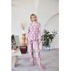 imageEkouaer Womens Pajama Sets V Neck Loungewear Long Sleeve Pj Sets 2 Piece Lounge Sets for Women Soft Sleepwear for All SeasonsPurple Daisy Flowers