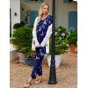 imageEkouaer Womens Pajama Sets V Neck Loungewear Long Sleeve Pj Sets 2 Piece Lounge Sets for Women Soft Sleepwear for All SeasonsUnicorn Rainbow