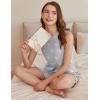 imageEkouaer 2 Pack Womens Pajama Set Print Sleepwear Tank Tops and Ruffled Shorts with Pockets Soft Loungewear Sets OutfitsLight Graystars
