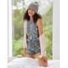imageEkouaer 2 Pack Womens Pajama Set Print Sleepwear Tank Tops and Ruffled Shorts with Pockets Soft Loungewear Sets OutfitsStar Moon Cup