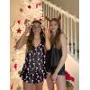 imageEkouaer Satin Pajama Set for Women Silk Pjs for Women Set Camisole Top and Shorts with Ruffle SleepwearBlack Cups