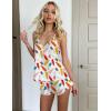 imageEkouaer Satin Pajama Set for Women Silk Pjs for Women Set Camisole Top and Shorts with Ruffle SleepwearWhite Cups