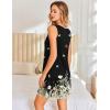 imageEkouaer Tank Nightgowns for Women Sleeveless Night gowns Button down Sleep Shirts Soft Sleep Dress Ladies ChemiseBlack Butterfly