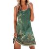 imageEkouaer Tank Nightgowns for Women Sleeveless Night gowns Button down Sleep Shirts Soft Sleep Dress Ladies ChemiseGreen Floral