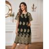 imageEkouaer Moo Moos for Women Button House Dresses for Women with Pocket Mumu S3XLBlack Hobo