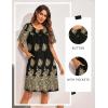 imageEkouaer Moo Moos for Women Button House Dresses for Women with Pocket Mumu S3XLBlack Hobo