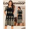 imageEkouaer Moo Moos for Women Button House Dresses for Women with Pocket Mumu S3XLBlack Hobo