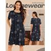 imageEkouaer Moo Moos for Women Button House Dresses for Women with Pocket Mumu S3XLBlack Mandala