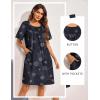 imageEkouaer Moo Moos for Women Button House Dresses for Women with Pocket Mumu S3XLBlack Mandala