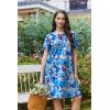 imageEkouaer Moo Moos for Women Button House Dresses for Women with Pocket Mumu S3XLBlue Flower