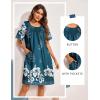 imageEkouaer Moo Moos for Women Button House Dresses for Women with Pocket Mumu S3XLBlue Green Flower