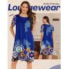 imageEkouaer Moo Moos for Women Button House Dresses for Women with Pocket Mumu S3XLBlue Mandala