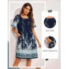 imageEkouaer Moo Moos for Women Button House Dresses for Women with Pocket Mumu S3XLNavy Blue