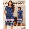 imageEkouaer Moo Moos for Women Button House Dresses for Women with Pocket Mumu S3XLNavy Boho