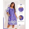 imageEkouaer Moo Moos for Women Button House Dresses for Women with Pocket Mumu S3XLPurple