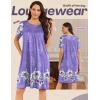 imageEkouaer Moo Moos for Women Button House Dresses for Women with Pocket Mumu S3XLPurple